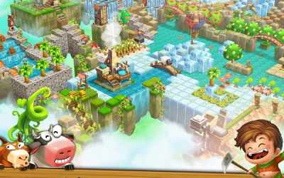 Cube Skyland: Farm Craft [ВЗЛОМ много денег] скриншот 1